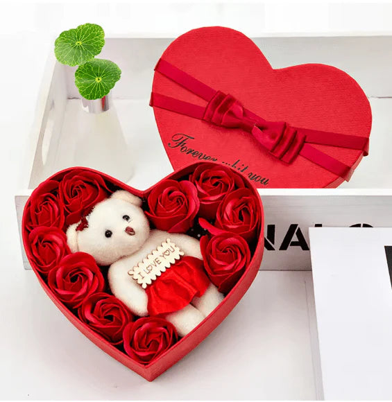 heart rose gift box