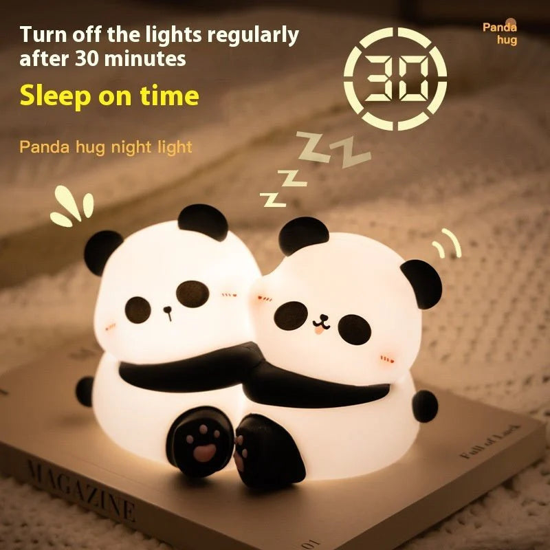 Panda Hug Night Lamp β Cute LED Desktop Night Light for Kids & Home Decor