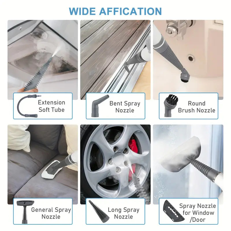 Multipurpose Steam Cleaner – High-Pressure Handheld Steamer for Home, Kitchen & Ca
