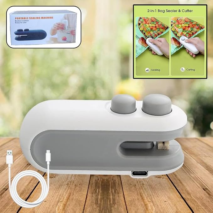 Portable Mini Sealing Machine – Heat Sealer for Snack Bags & Food Storage