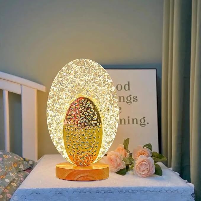 crystal LED table lamp