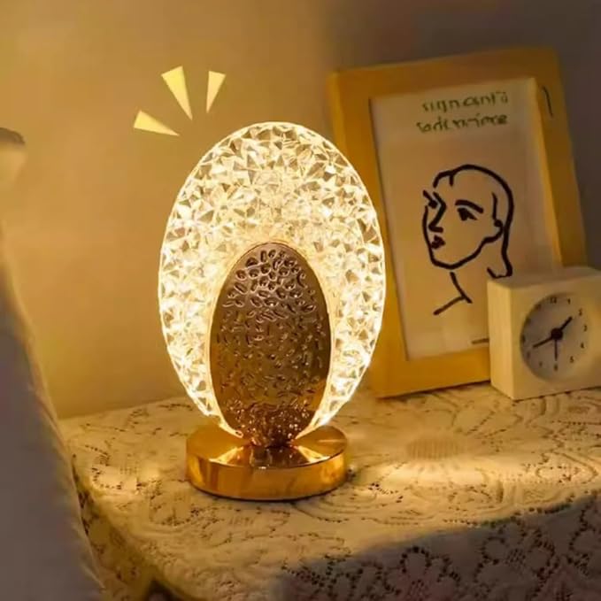 crystal LED table lamp