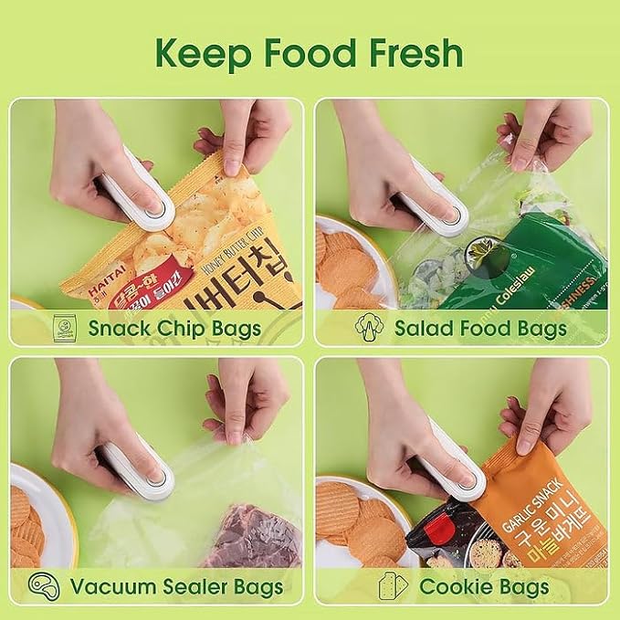 Portable Mini Sealing Machine – Heat Sealer for Snack Bags & Food Storage