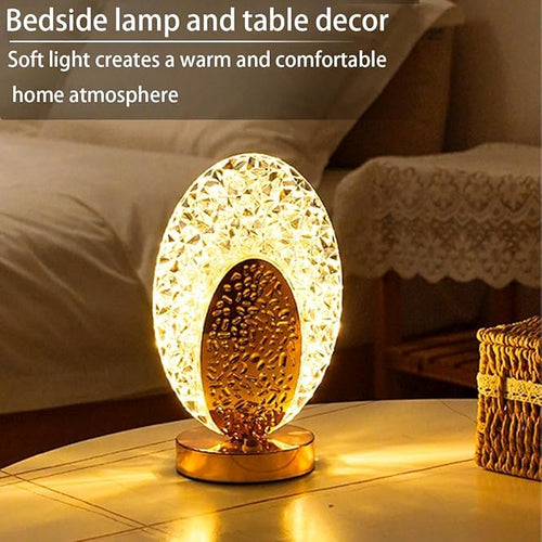 crystal LED table lamp