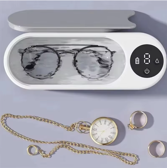Glasses Cleaning Machine  – Portable Ultrasonic Cleaner for Eyeglasses, Jewelry & Watches