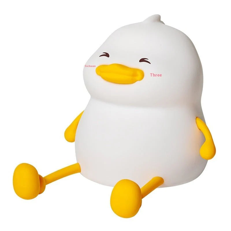 Silicone Pat Night Lamp with Phone Holder – Cute Desktop Light & Home Decor