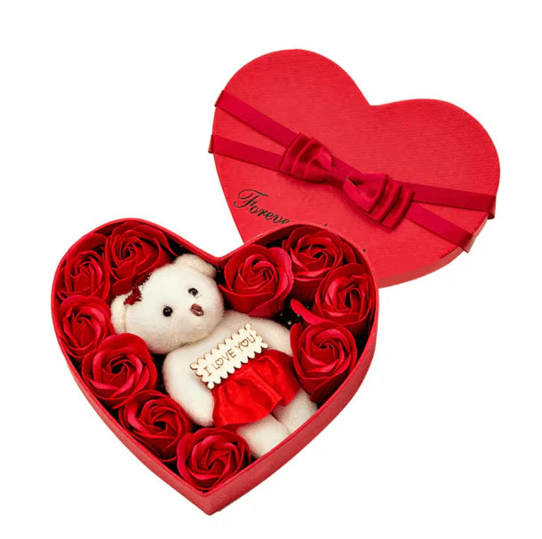 heart rose gift box