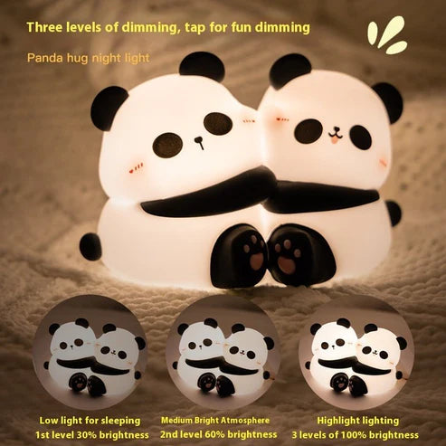 Panda Hug Night Lamp – Cute LED Desktop Night Light for Kids & Home Decor