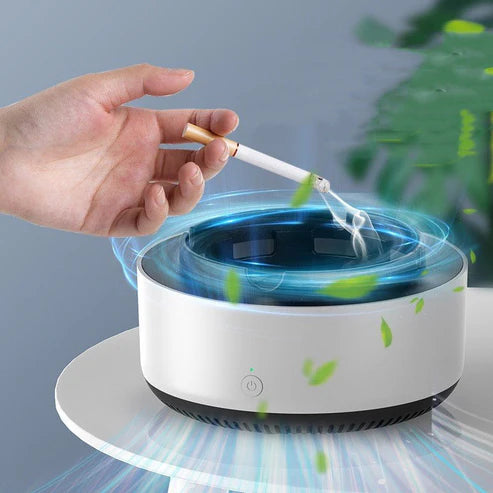 Smoke Removal Air Purification Ashtray – Automatic Anion Purifier for Car & Home