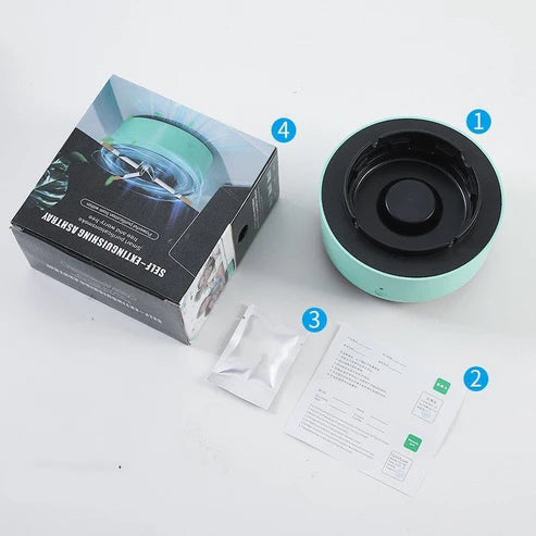 Smoke Removal Air Purification Ashtray – Automatic Anion Purifier for Car & Home